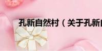 孔新自然村(關于孔新自然村介紹)