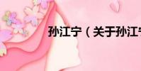 孫江寧(關于孫江寧介紹)