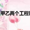 甲乙兩個工程隊合作為一條城際鐵路鋪設鐵軌