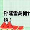 孫隆雪禽梅竹圖軸（關于孫隆雪禽梅竹圖軸介紹）