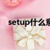 setup什么意思車上的（setup什么意思）