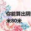 你能算出陰影部分的面積嗎? 30米 60米 20米80米
