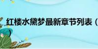 紅樓水黛夢最新章節列表(紅樓夢之水黛之戀)