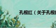 孔根紅(關于孔根紅介紹)