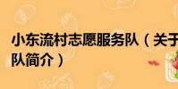 小東流村志愿服務隊(關于小東流村志愿服務隊簡介)