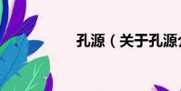孔源(關于孔源介紹)