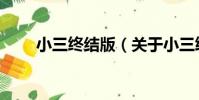 小三終結版(關于小三終結版簡介)