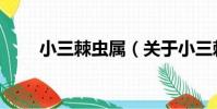 小三棘蟲屬(關于小三棘蟲屬簡介)