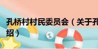 孔橋村村民委員會(關于孔橋村村民委員會介紹)