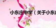 小東莊中學(關于小東莊中學簡介)