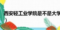 西安輕工業學院是不是大學(西安輕工業學院)