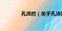 孔沛然(關于孔沛然介紹)