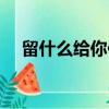 留什么給你伴奏孫楠（留什么給你伴奏）