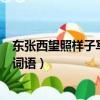 東張西望照樣子寫詞語有哪些含反義詞（東張西望照樣子寫詞語）