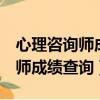 心理咨詢師成績查詢2021年11月（心理咨詢師成績查詢）