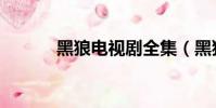 黑狼電視劇全集(黑狼電視劇)