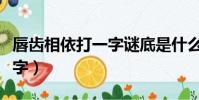 唇齒相依打一字謎底是什么字(唇齒相依猜一字)