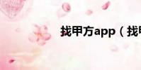 找甲方app(找甲方)