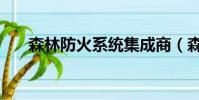 森林防火系統集成商(森林防火系統)