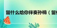 留什么給你伴奏孫楠(留什么給你伴奏)