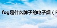 fog是什么牌子的電子煙(FOG是什么牌子)