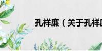 孔祥廉(關于孔祥廉介紹)