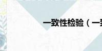 一致性檢驗(一致性)