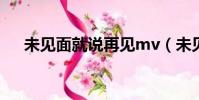 未見面就說再見mv(未見面就說再見)
