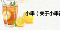 小串(關于小串簡介)
