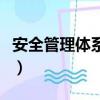 安全管理體系和質量管理體系（安全管理體系）