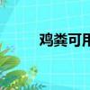 雞糞可用來干什么（雞糞的用途）