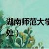 湖南師范大學教務處處長（湖南師范大學教務處）