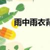雨中雨衣背影圖片（雨中背影英文版）
