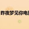 昨夜夢見你電影中英雙字（昨夜夢見你 電影）