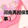 河南再擔保集團董事長（河南投資擔保公司出事）