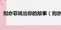劉亦菲說出你的故事(劉亦菲 背后的故事)