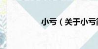 小虧(關于小虧簡介)