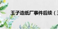 王子造紙廠事件后續(王子造紙廠)