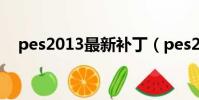 pes2013最新補丁(pes2013解說補丁)