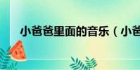 小爸爸里面的音樂(小爸爸的片尾曲)
