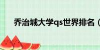 喬治城大學qs世界排名(喬治城大學)