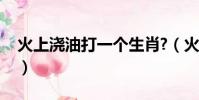 火上澆油打一個生肖?(火上澆油打一個生肖)