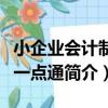 小企業會計制度一點通（關于小企業會計制度一點通簡介）