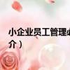 小企業員工管理必備手冊（關于小企業員工管理必備手冊簡介）