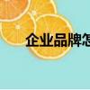 企業品牌怎么做（小企業如何做品牌）
