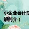 小企業會計制度講解（關于小企業會計制度講解簡介）
