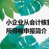 小企業從會計核算到所得稅申報（關于小企業從會計核算到所得稅申報簡介）