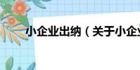 小企業出納(關于小企業出納簡介)