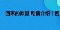 回家的欲望 劇情介紹(回家的欲望劇情)