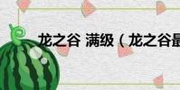龍之谷 滿級(龍之谷最高多少級)